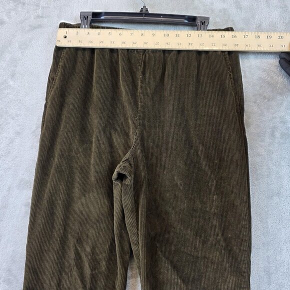 Orvis Corduroy Pants Womens Medium Brown Elastic Waist Straight Leg Casual MP - Picture 2 of 11
